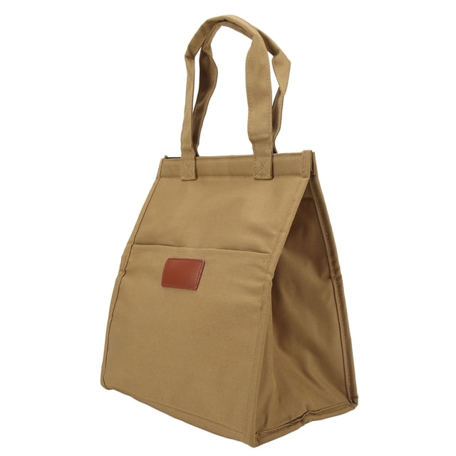 Bolsa de Almuerzo Con Aislamiente Térmico, Papel de Aluminio Inmediable, Bolsa de Almuerzo con Aislamiente Térmico Simple, Práctica Tela Oxford, Bolsa Engrosada de Gran