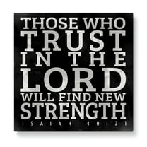 Personalized Planet Trust in the Lord Spiritual Canvas Print | Faith Inspired Wall Art Ready to Hang in Office, Hallway, Kitchen or Family Room | 12x12