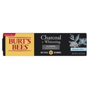 Burts Bees Toothpaste, Natural Flavor, Charcoal with Fluoride Toothpaste, Mountain Mint, 4.7 oz