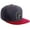 Charcoal Red, White Black, variant on Classic Snapback Hat Custom A to Z Initial Varsity Letters, White Red Hat White Red Letter H