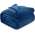 thumbnail image 1 of Blanket Utopia Bedding, forro polar de franela, azul marino, California King, 1 of 5