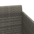 thumbnail image 5 of vidaXL Sunbed with Cushions Grey 182x118x63 cm Poly Rattan, 5 of 5