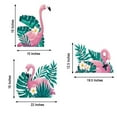 thumbnail image 3 of Efavormart Green Tropical Palm Leaves & Flamingo Wall Decals, Peel Removable Stickers, 3 of 7
