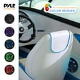thumbnail image 7 of Pyle 6.5” Dual Marine Speakers - IP44 Waterproof and Weather Resistant Outdoor Audio Stereo Sound System with Built-in Led Lights, 150 Watt Power and Polypropylene Cone - 1 Pair - PLMR6LEB (Black), 7 of 7