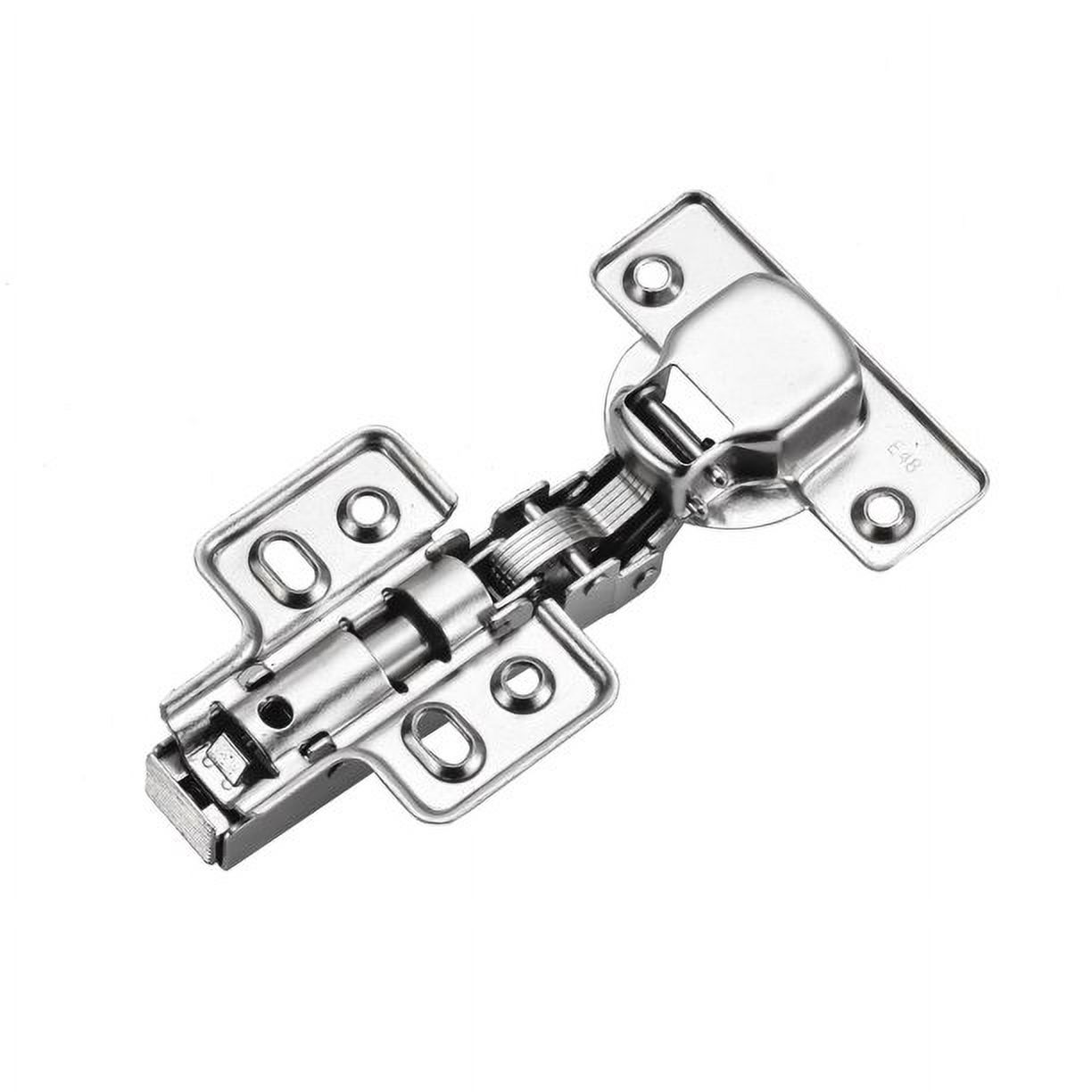 Luokim 40pcs Standard Cabinet Hinge,Fit for Frameless Cabinet,European Full Overlay,Soft Closing,Four-Hole mounting Plate Hinges,Nickel Plated Finish - image 4 of 7