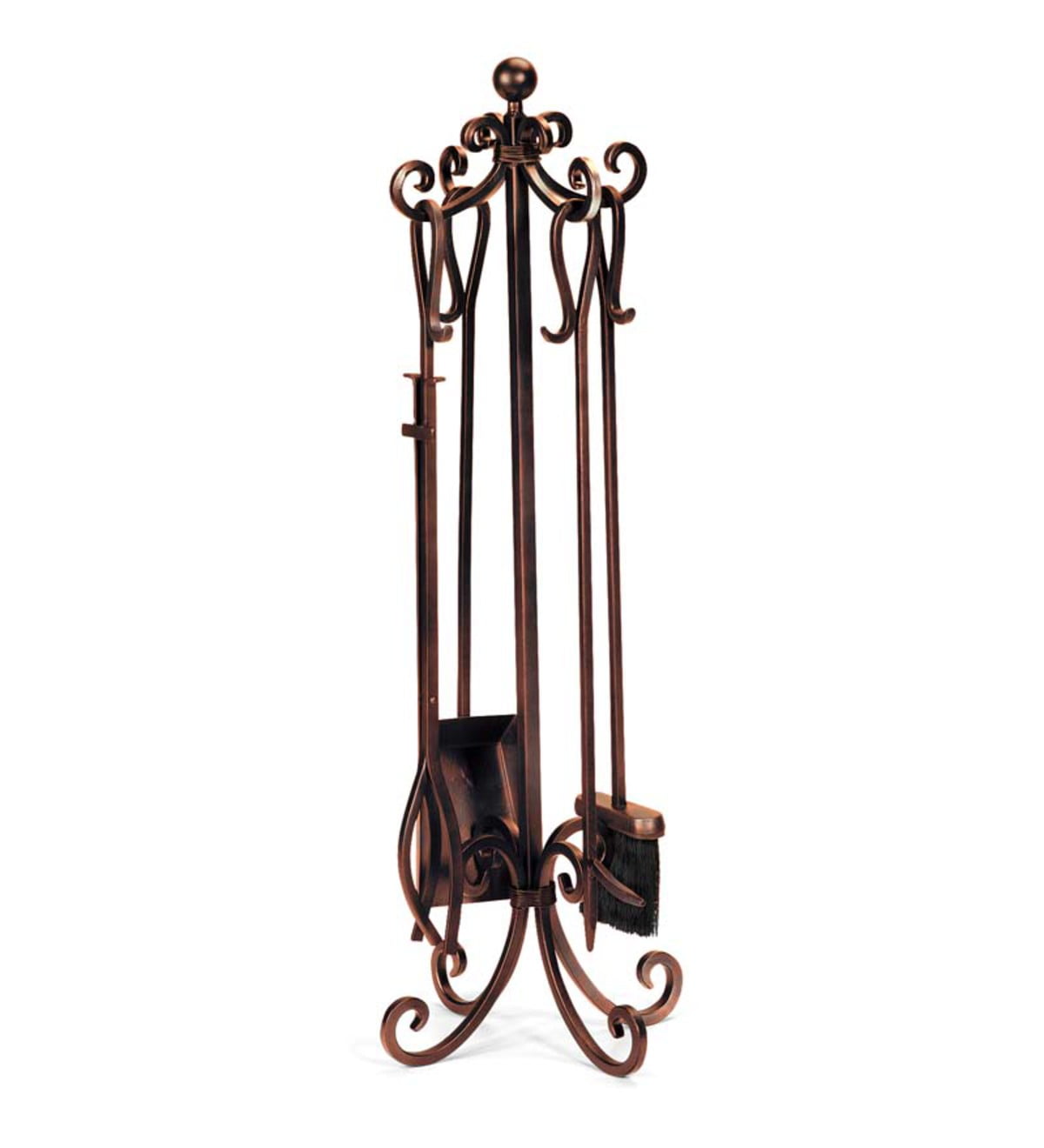 Crest Fireplace Tool Set With Scroll Design And Stand Walmart Com