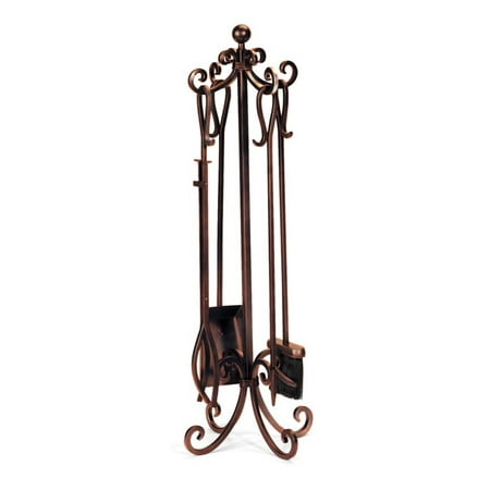 Crest Fireplace Tool Set With Scroll Design And Stand Walmart Com