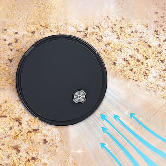 Smart Sweeping Robot Vacuum with Mop, 3-in-1 Cleaning, 2000-2999Pa Suction, Water Tank, 500ml Capacity, 120-Min Battery, Remote Control, Anti-Collision Sensors, Black