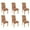 Maple Leaf, variant on Chair Covers for Dining Room Set Of 6 Spandex Super Fit Stretch Removable Washable Chair Seat Protector Cover for Home Party Hotel Wedding Ceremony, Universal Size (Autumn Pumpkin)