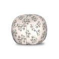 thumbnail image 1 of Vintage Storage Toy Bag Chair, Nostalgic Style Romantic and Monochrome Pattern of Flowers Drawn by Hand, Stuffed Animal Organizer Washable Bag, Small Size, Champagne Grey, by Ambesonne, 1 of 3