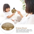thumbnail image 4 of MasteelfCA 1 Set Practical 8-tone Ethereal Drum Children Adult Portable 6-inch Drum Set, 4 of 8