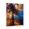 thumbnail image 2 of Designart 'Silhouette Of Autumn Tree In The Sunset Glow' Traditional Framed Art Print, 2 of 4