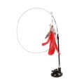 thumbnail image 1 of kusrkot Chat Plume Jouets Chat Résistant Chat Chat Jouets Interactif Chat Jouet Ventouse Rouge, 1 of 8