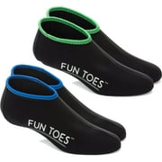 FUN TOES 2 Pairs Neoprene Socks for Water Sports for Women & Men - 2.5 MM For Snorkel, Fin, Scuba Diving, Snorkeling, Paddling, Boarding, Jetskiing & More