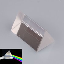 New Amusing Optical Glass Triangular Prism Physics Teaching Light Spectrum Model 5cm
