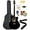 Black w/ Gig Bag, variant on Jasmine S34C NEX Orchestra-Style Cutaway Acoustic Guitar - Sunburst w/ Gig Bag