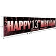 thumbnail image 2 of Large Happy 18th Birthday Yard Sign Banner, 18 Years Old Birthday Sign, 18th Birthday Party Supplies Decorations, 18th Birthday Black Pink Rose Gold Decorations (9.8 x 1.6 ft), 2 of 9