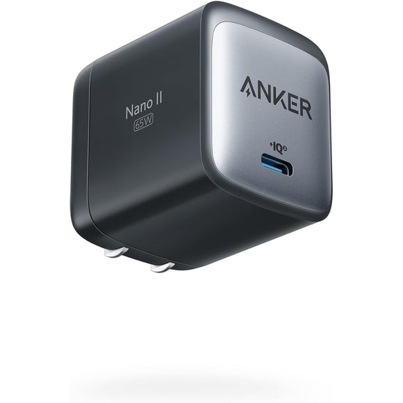 Anker USB C Charger, 715 Charger (Nano II 65W), GaN II PPS Fast Compact Foldable Charger for MacBook Pro, Galaxy, Dell, iPhone 15, iPad Pro, and More