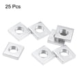 thumbnail image 2 of Square Nuts, M6x11mmx3mm Zinc-Plated Metric Coarse Thread Assortment Kit, 25pcs, 2 of 5