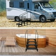 thumbnail image 5 of Ataucjin 2-Step RV Steps with Handrail, Portable Hot Tub Pool Ladder with Handrail, 660 Lbs Load Capacity Folding Camper Steps for RV Trailer Mobile Home, 5 of 6