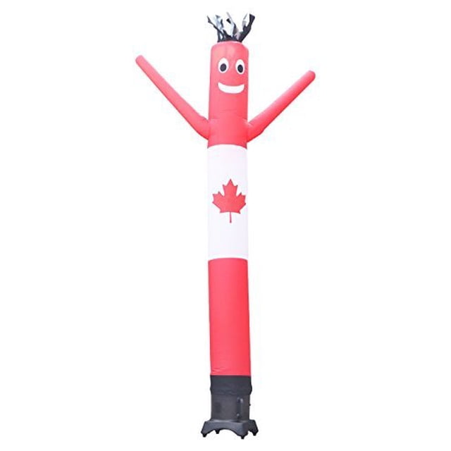 LookOurWay Air Dancers Inflatable Tube Man Set - 10ft Tall Wacky Waving Inflatable Dancing Tube Guy with 12-Inch Diameter Blower for Business Promotion - Candian Flag