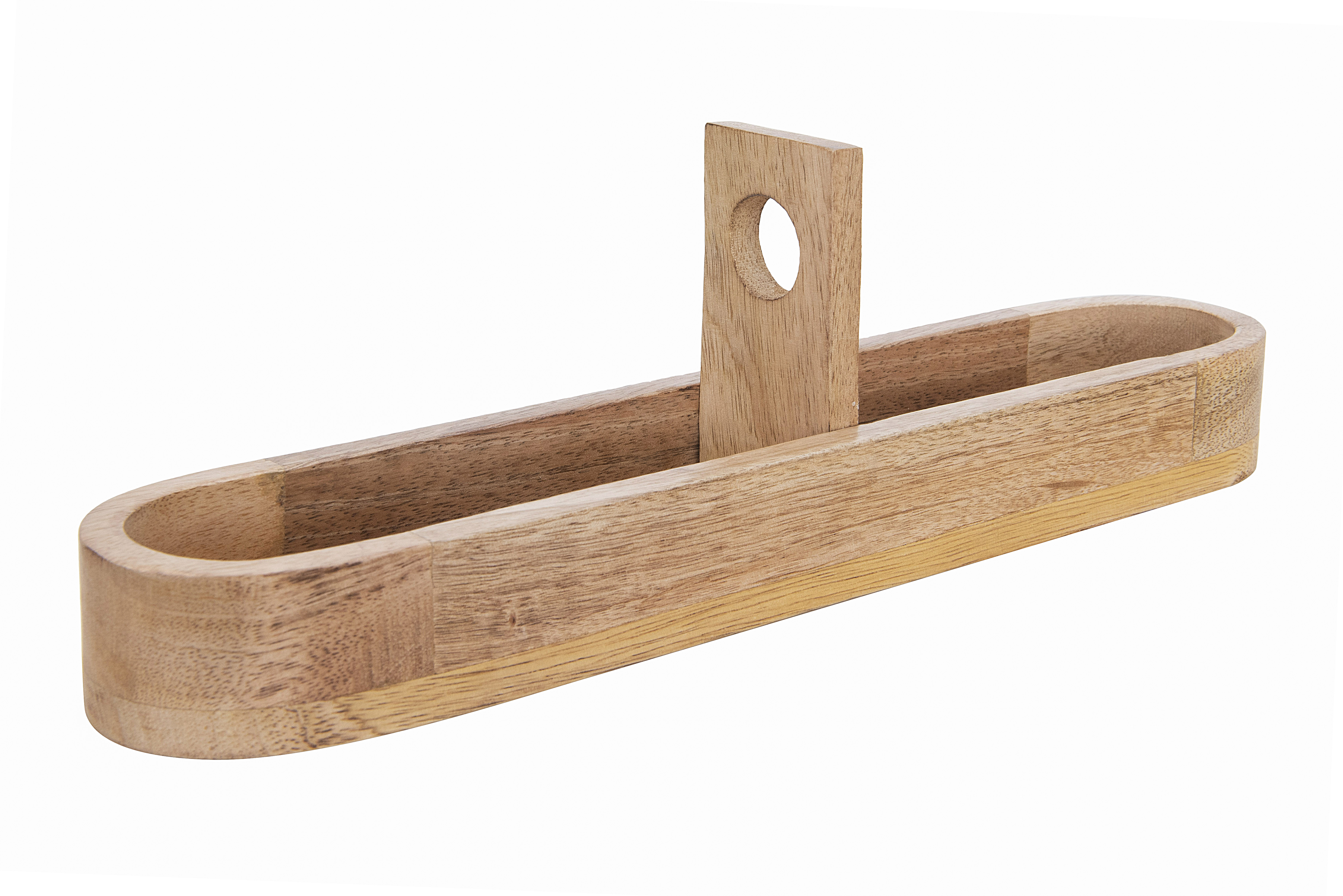 Creative CoOp Mango Wood Vintage Cracker Tray with Pivoting Piece for