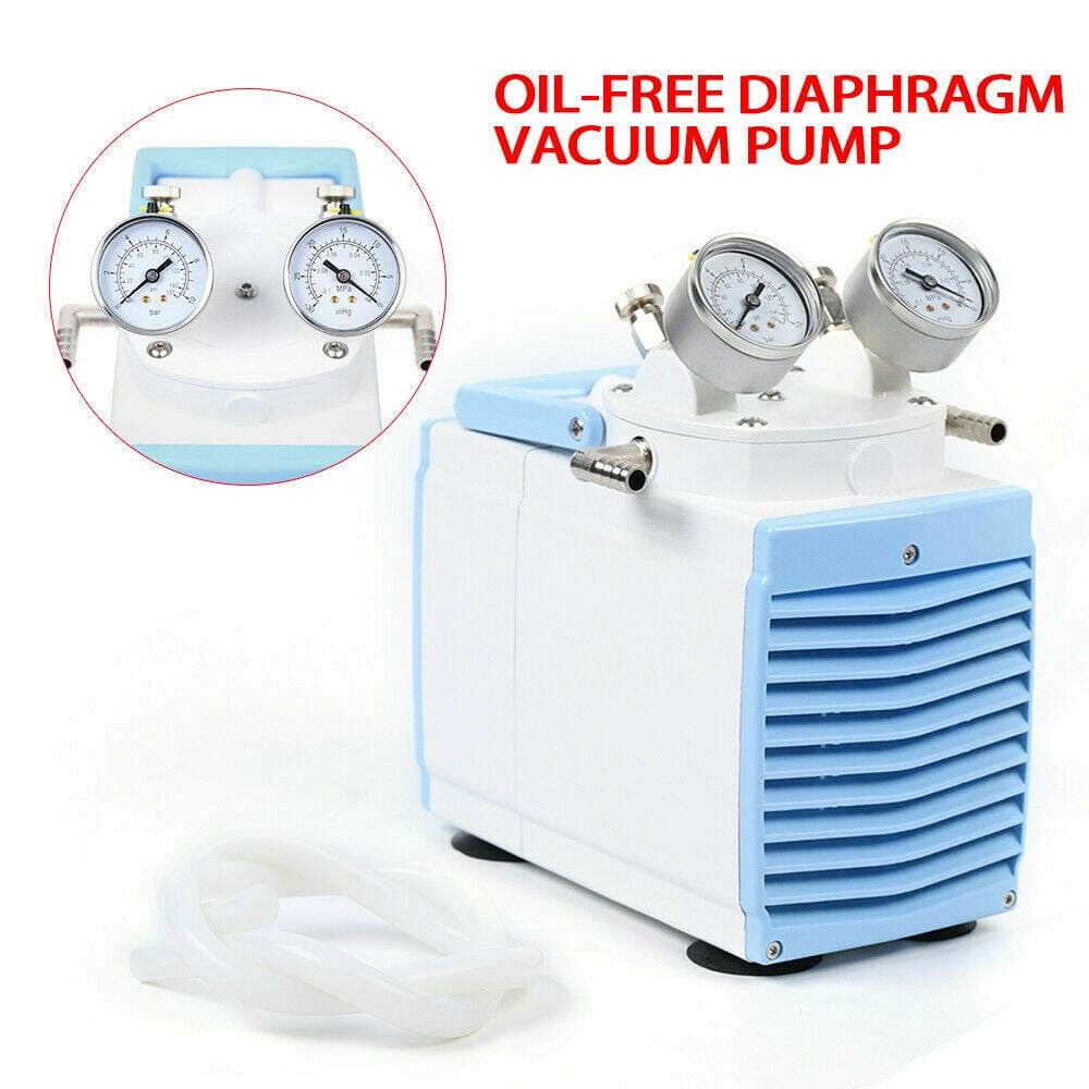 WUZSTAR 110V Portable Oilless Diaphragm Vacuum Pump Lab Oilless Pump