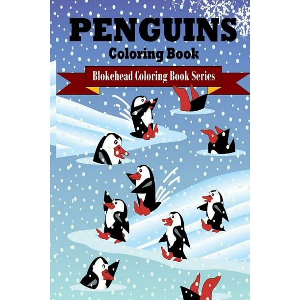 Penguins Coloring Book (Paperback)(Large Print) - Walmart.com - Walmart.com