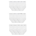 thumbnail image 1 of Calzoncillos Fruit of the Loom, de algodón blanco, sin etiquetas, para hombre, 9 x Lg, 1 of 6