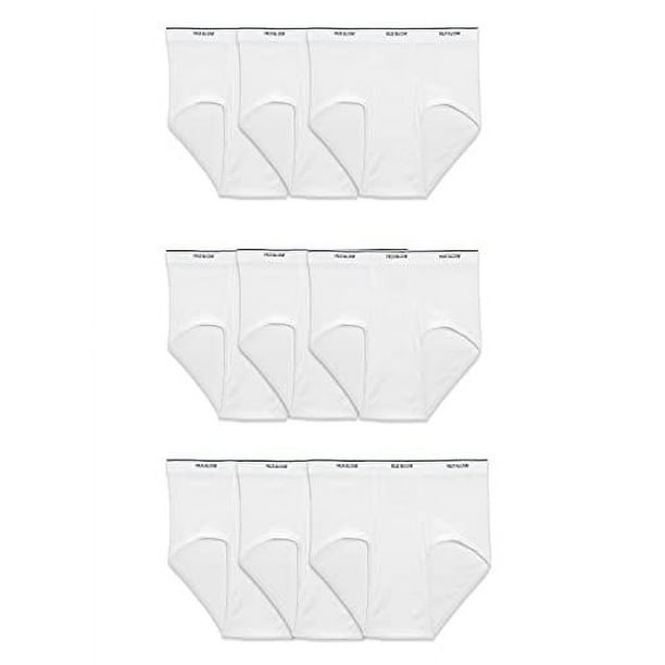 Calzoncillos Fruit of the Loom, de algodón blanco, sin etiquetas, para hombre, 9 x Lg