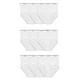 thumbnail image 1 of Calzoncillos Fruit of the Loom, de algodón blanco, sin etiquetas, para hombre, 9 x Lg, 1 of 6
