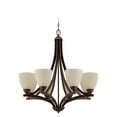 thumbnail image 1 of 37728-OLB-WF-Craftmade Lighting-Almeda - Eight Light Chandelier - 30 inches wide by 30 inches high   Old Bronze Finish with White Frosted Glass with, 1 of 2