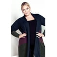 thumbnail image 1 of Avenue Women's Plus Size Cora Open Front Long Sleeves Cardigan, 1 of 5