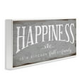 thumbnail image 3 of Stupell Industries Happiness is A Full Kitchen Phrase Distressed Paint Graphic Art White Framed Art Print Wall Art, 10x24, by Daphne Polselli, 3 of 5