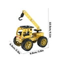 thumbnail image 3 of Chmadoxn Toddler Toys, Baby Toys Children's Nut Disassembly Toy Metal Assembly Engineering Car Toy Creatives Model Building Blocks Children's Excavator Gift Bulldozer Toys for Kids, Birthday Gifts, 3 of 6