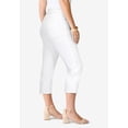 thumbnail image 3 of Roaman's Women's Plus Size Petite Plus Size 24/7 Stretch Capri Jean, 3 of 5
