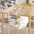 thumbnail image 2 of Classroom Decor Table Scarf, Watercolor Book Print Table Linen, Back To School Themed Table Runner for Dining Desk Classroom Home Party Tabletop Ornament Decor, 2 of 8