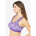 thumbnail image 3 of Comfort Choice Women's Plus Size Wireless Front-Close Lounge Bra, 3 of 6