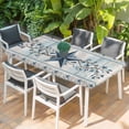 thumbnail image 2 of Texas Star Blue Table Cloths for 6 Foot Rectangle Tables, Farmhouse Country Branches Wooden Grain Patio Waterproof Elastic Fitted Tablecloths, Washable Rectangular Table Cover for Camping, 2 of 8