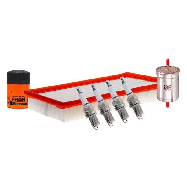 Kit De Bujías Cobre, Filtro De Aire, Filtro De Aceite Y Filtro De Combustible 7 PIEZAS Afinación Sin Aceite Compatible con Tt Quattro 2000 A 2006 Audi L4 1.8L