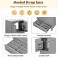 thumbnail image 5 of Bellemave 30" Bathroom Vanity with Single Sink, Wood Combo Cabinet Undermount Sink, Bathroom Storage Cabinet with 2 Doors and a Drawer, Soft Closing, Multifunctional Storage (Gray), 5 of 10