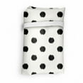 thumbnail image 4 of Geometric Portable Fabric Shopping Tote, Old Fashion Large Polka Dots Spots with Modern Digital Effects Minimalist Design, Everyday Use Foldable and Study Grocery Market Bag, Black White, by Ambesonne, 4 of 4