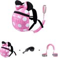 thumbnail image 1 of Arnés de seguridad para niños con correa para pasear + Correa antipérdida para muñeca, cinturón de asistencia para muñeca para niños pequeños (rosa), 1 of 5