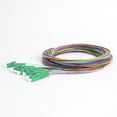 thumbnail image 2 of COMZON 12-Strand LC/APC Fiber Pigtail, Singlemode 9/125, Green Boot, 9.8 Feet (3 Meter) - Corning Fiber, Color Coded, 2 of 2