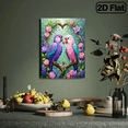 thumbnail image 5 of 500 pieces of vertical paper jigsaw puzzle - two lovebirds, size 15*20.5 inches., 5 of 10