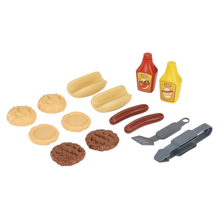 Little Tikes Sizzle & Serve Grill – Red, White & Blue, 14