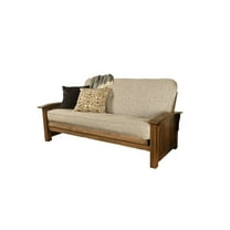 Kodiak Furniture Washington Frame-Rustic Walnut Finish-Canton Gray Mattress