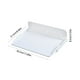 thumbnail image 3 of Estante de pared retráctil | Organizador de almacenamiento adhesivo sin taladros sin clavos para cocina, baño | Estante impermeable de ABS de varios compartimentos | Rosa menta verde blanco amarillo, 3 of 6