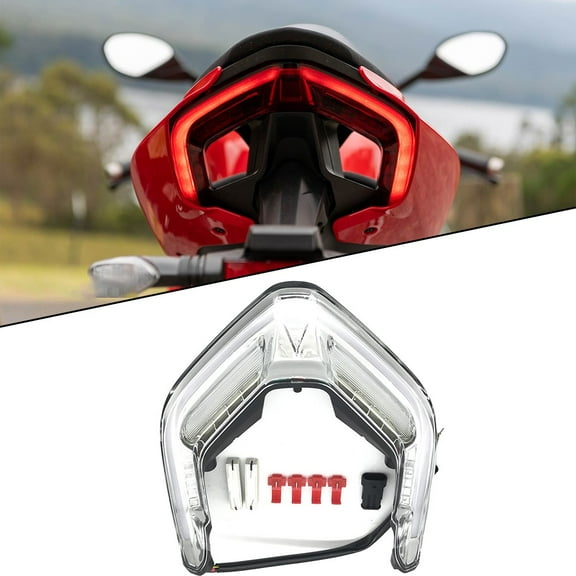 Rear Tail Light Brake Turn Signal for DUCATI PANIGALE V2 / V4 / 2018-2022 LED Tail Light Turn Signal Integrated Rear Brake Ligt