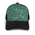 thumbnail image 3 of Yiaed Green Christmas Print Baseball Cap Dad Hat Polo Style Plain Blank Adjustable Size, 3 of 5